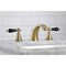 Kingston Brass KB967AKLSB Widespread Bathroom Faucet with Plastic Pop-Up, Brushed Brass KB967AKLSB - alternate 4